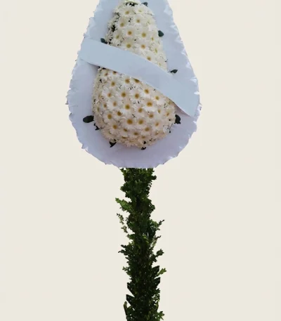 Beyaz Gerbera Çelenk