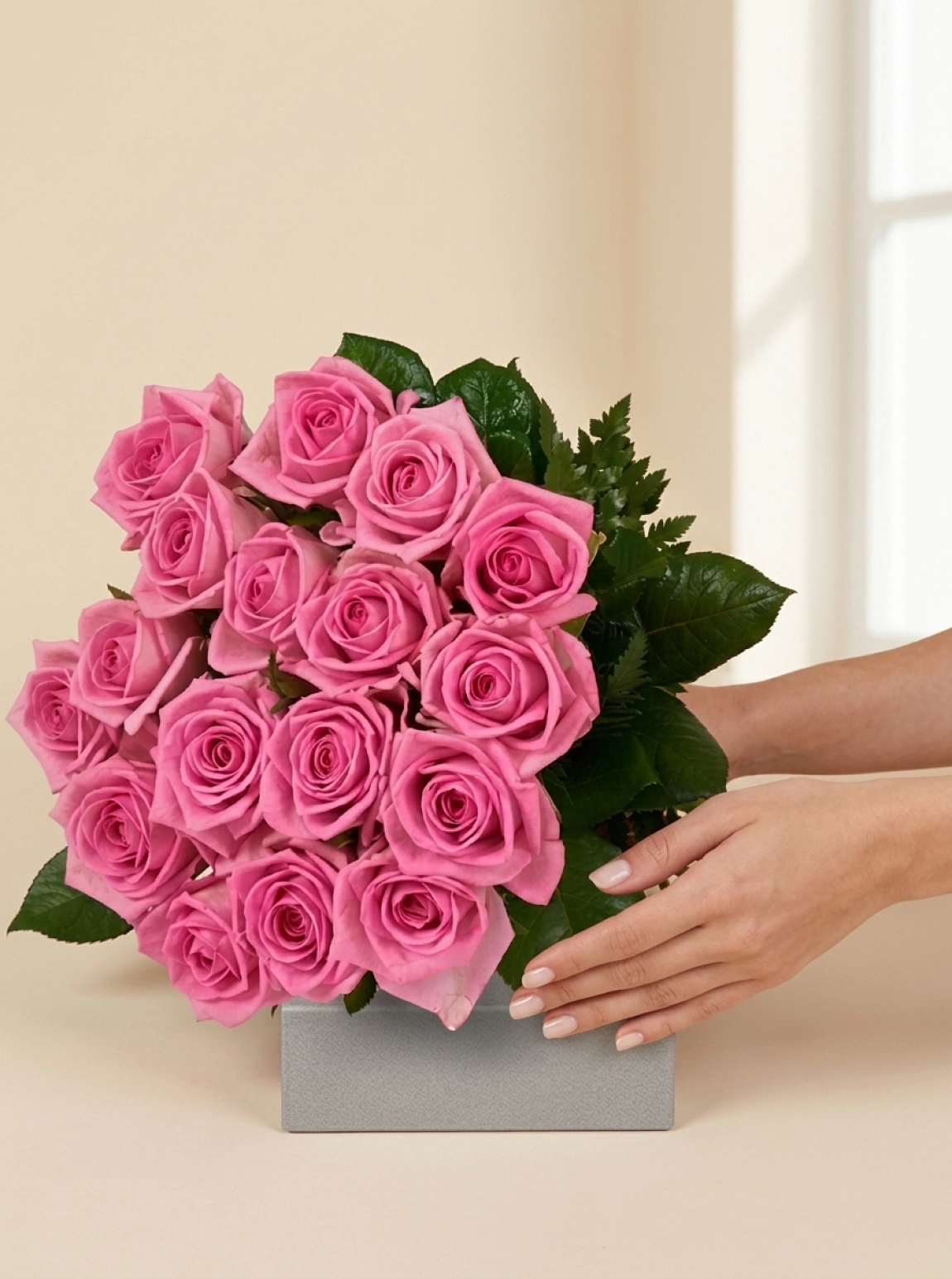 Ayıcıklı Pembe Gül Buketi Ayıcıklı Pembe Gül Buketi