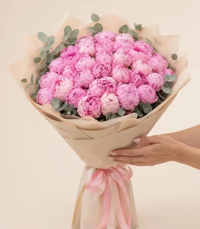 Pembe Şakayık Buketi