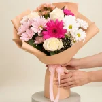 Pembe Gerbera Gül Buketi